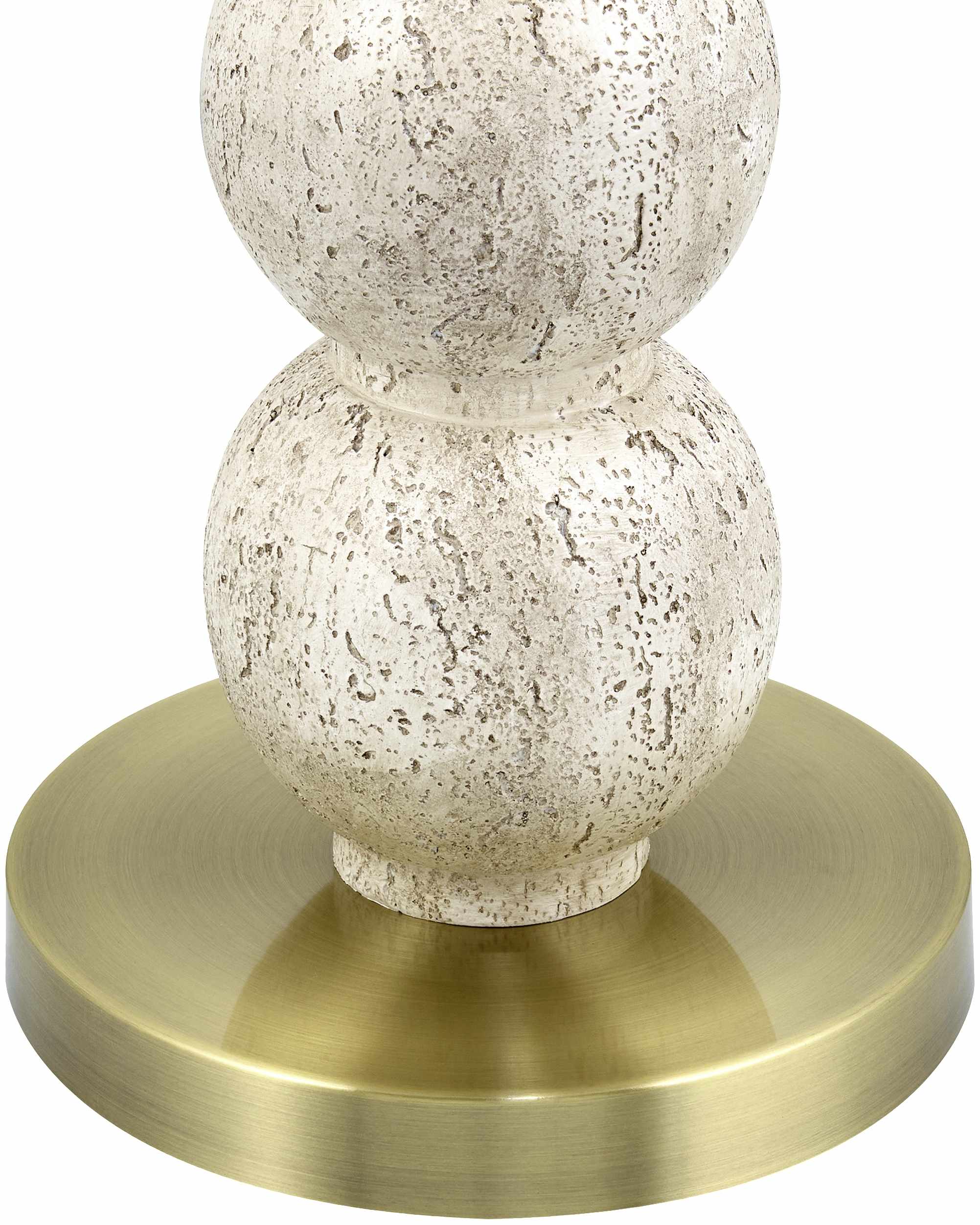 Beige Traditional Floor Lamp with linen details for living rooms or reading corners