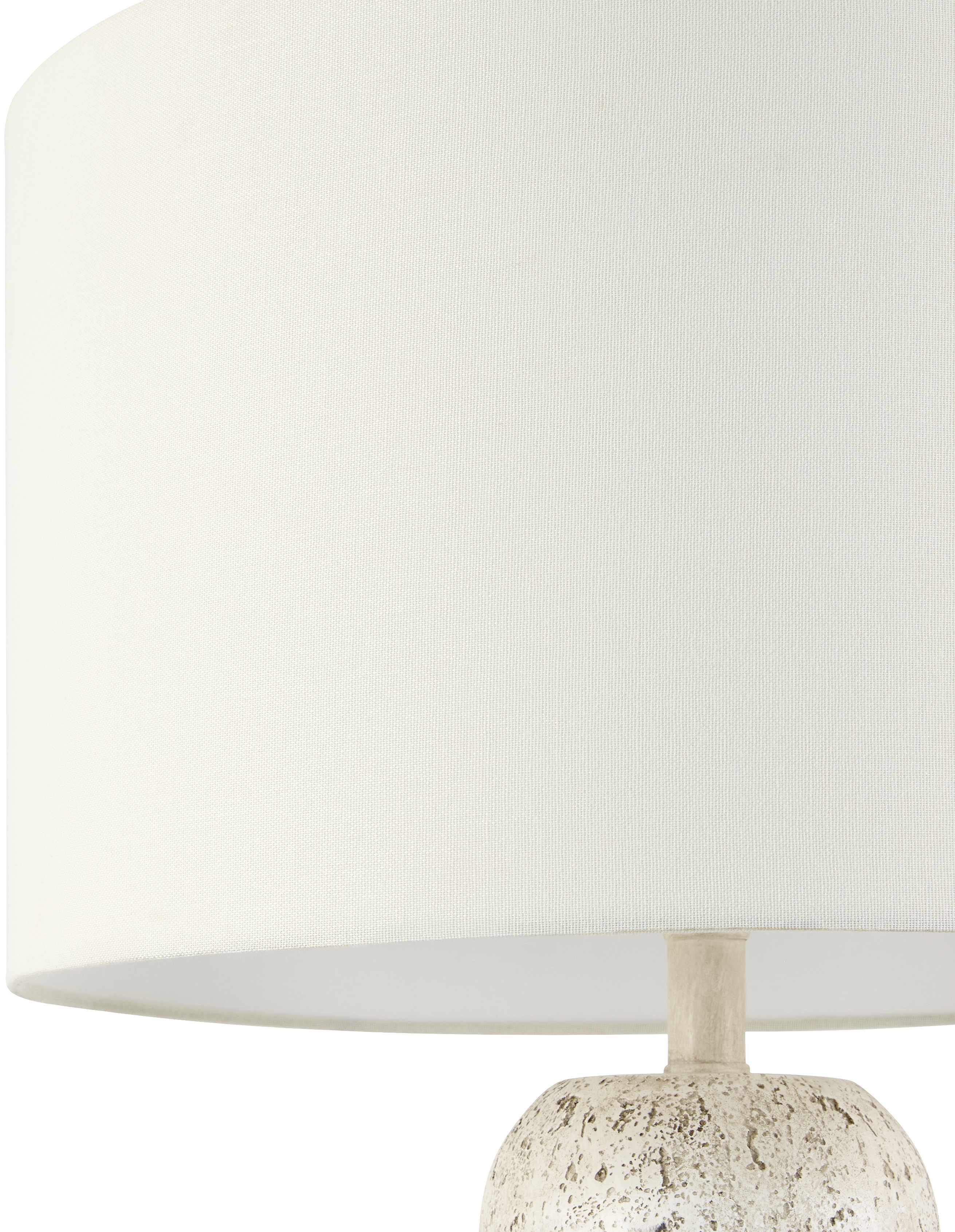 Beige Traditional Floor Lamp with linen details for living rooms or reading corners